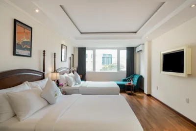 Grand Elegant Suite 2 giường đôi view thành phố - Miễn phí một lần Happy Hour — Alagon City Hotel & Spa